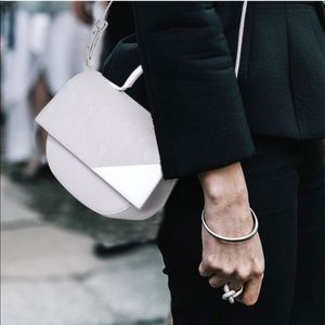 HEIRLOOM Geometric Crossbody Top Handle Flap Bag